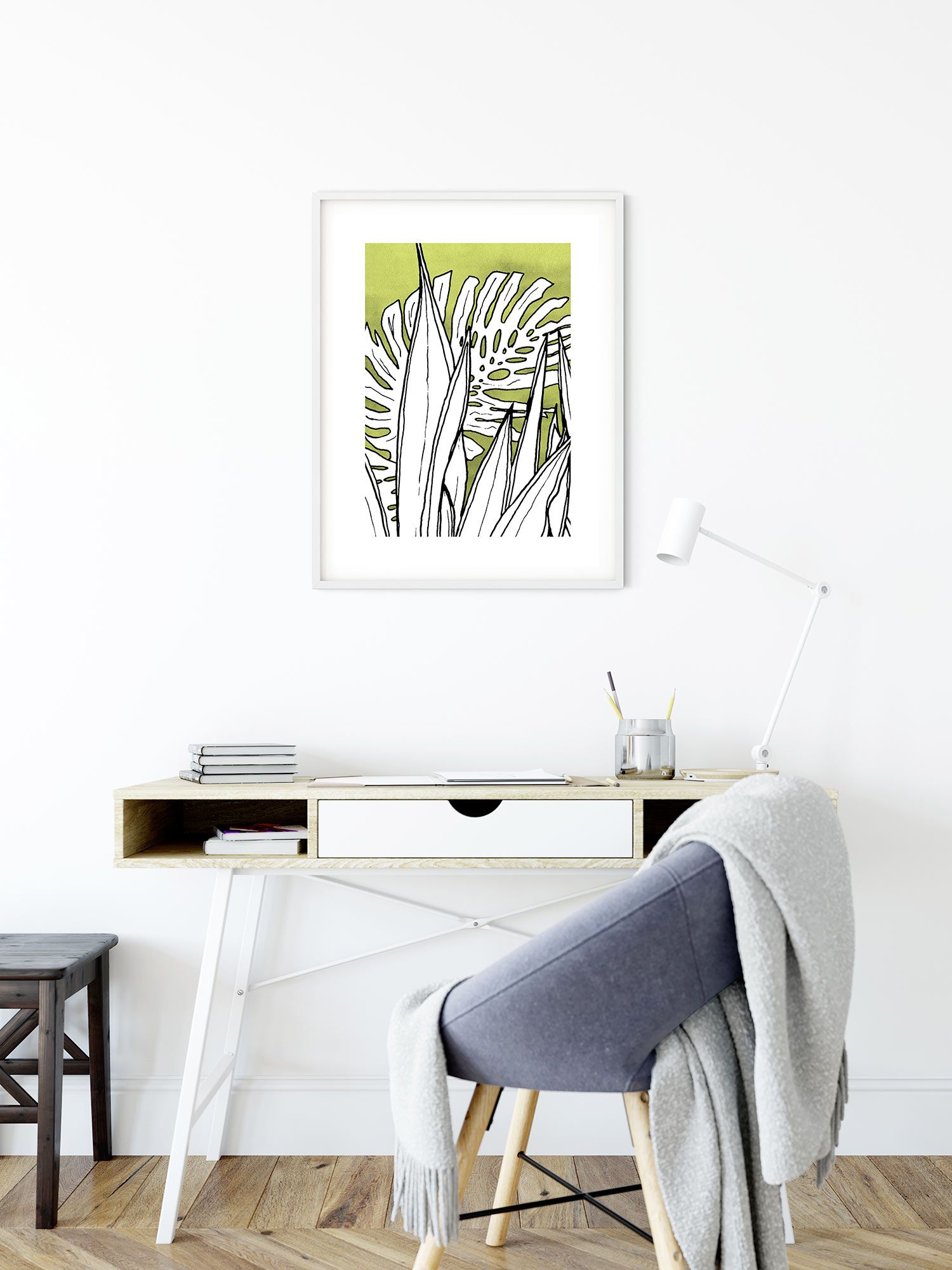 Komar Wandbild - Dried Leaves - Größe: 30 x 40 cm