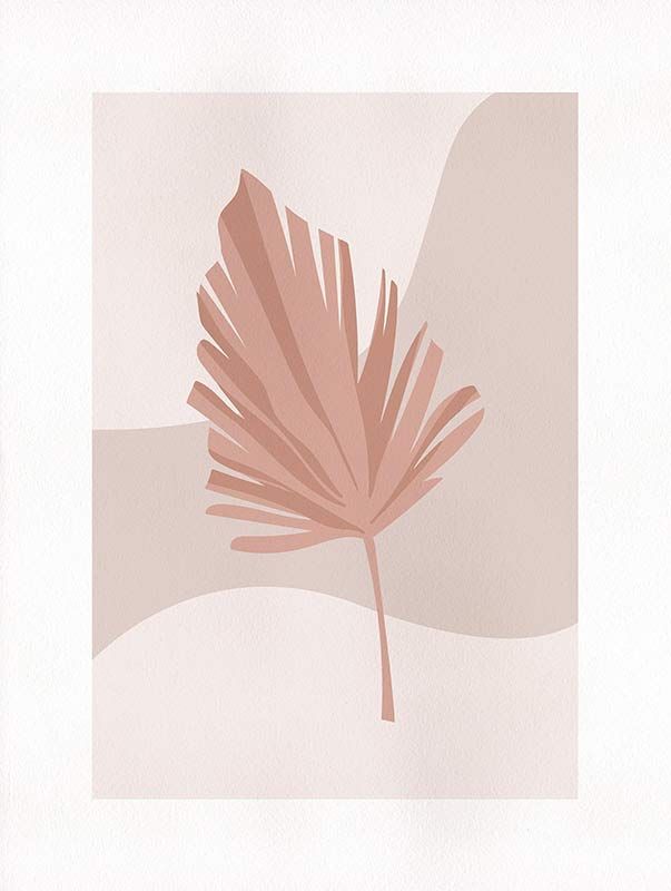 Komar Wandbild - Minimalist Leaf Lover  - Größe: 30 x 40 cm