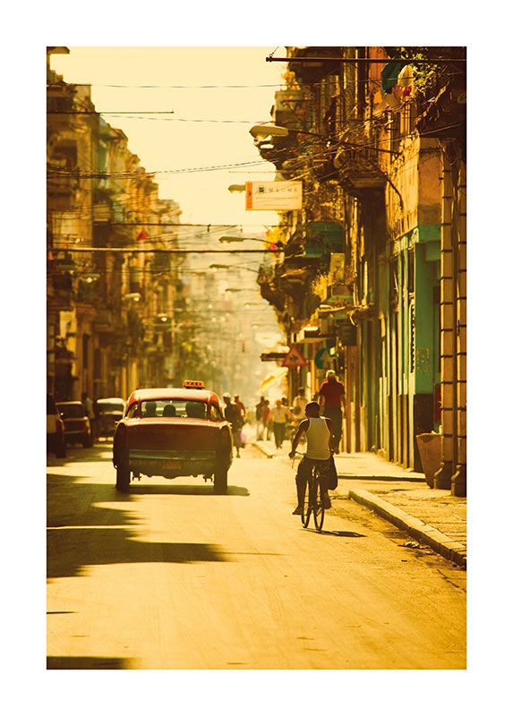 Komar Wandbild - Cuba Streets - Größe: 50 x 70 cm