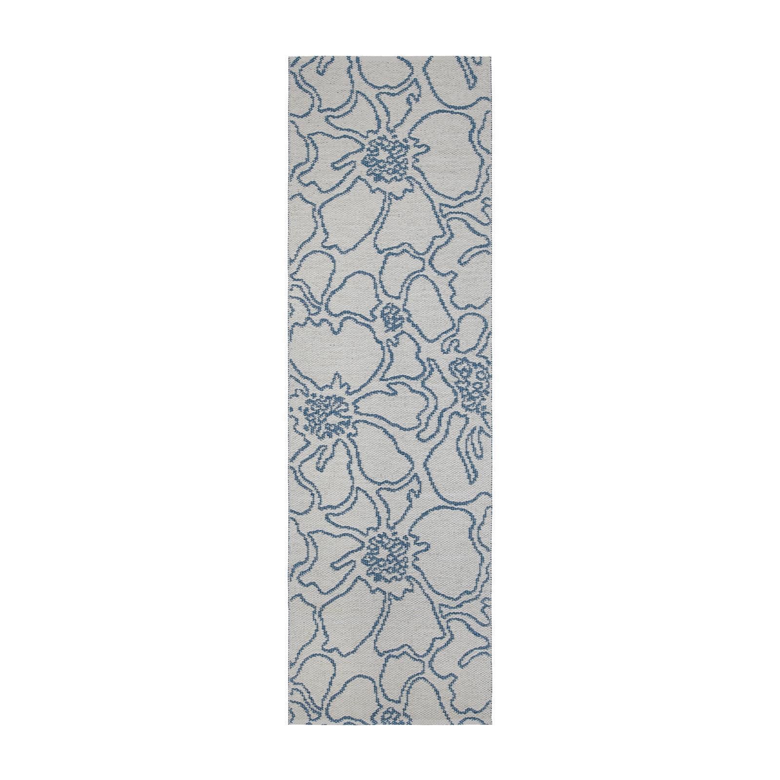 Teppich Swedy FLOU V23 Blau-Grau - 60 cm x 160 cm
