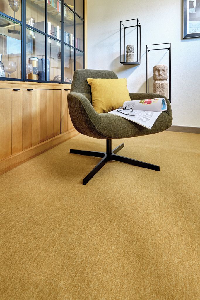 Teppichboden Vorwerk Passion 1002 NUTRIA MELANGE Velours Braun 7H80 - Rollenbreite 500 cm