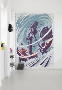 Vlies Fototapete - Star Wars Classic Concrete Hoth - Größe 200 x 280 cm