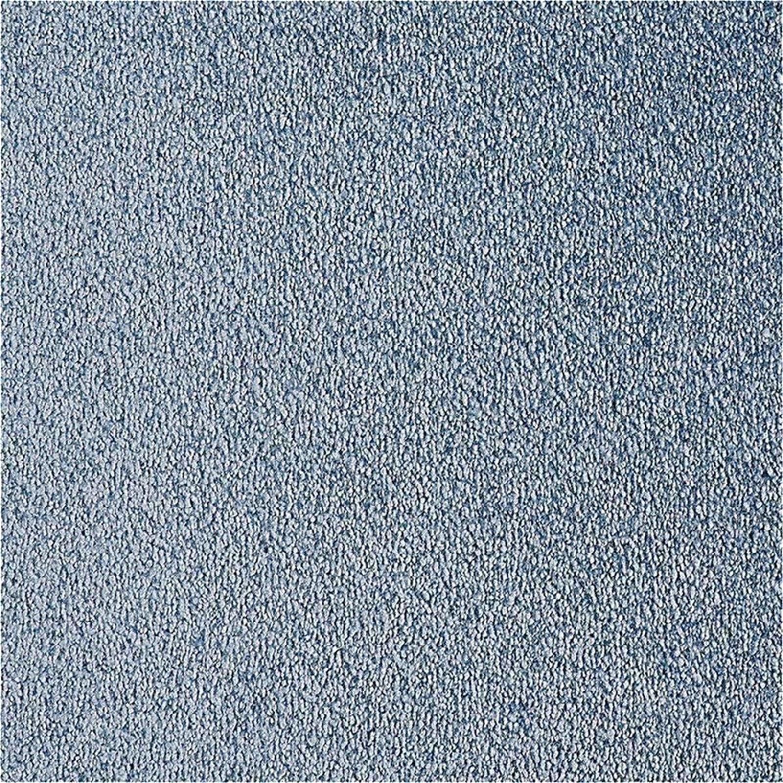 Teppichboden Infloor-Girloon Cosy Velours Blau 321 uni - Rollenbreite 400 cm