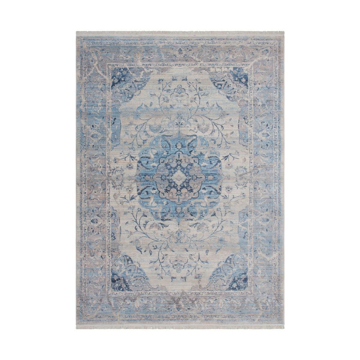 Teppich Tibet - Nagqu Blau 80 cm x 150 cm