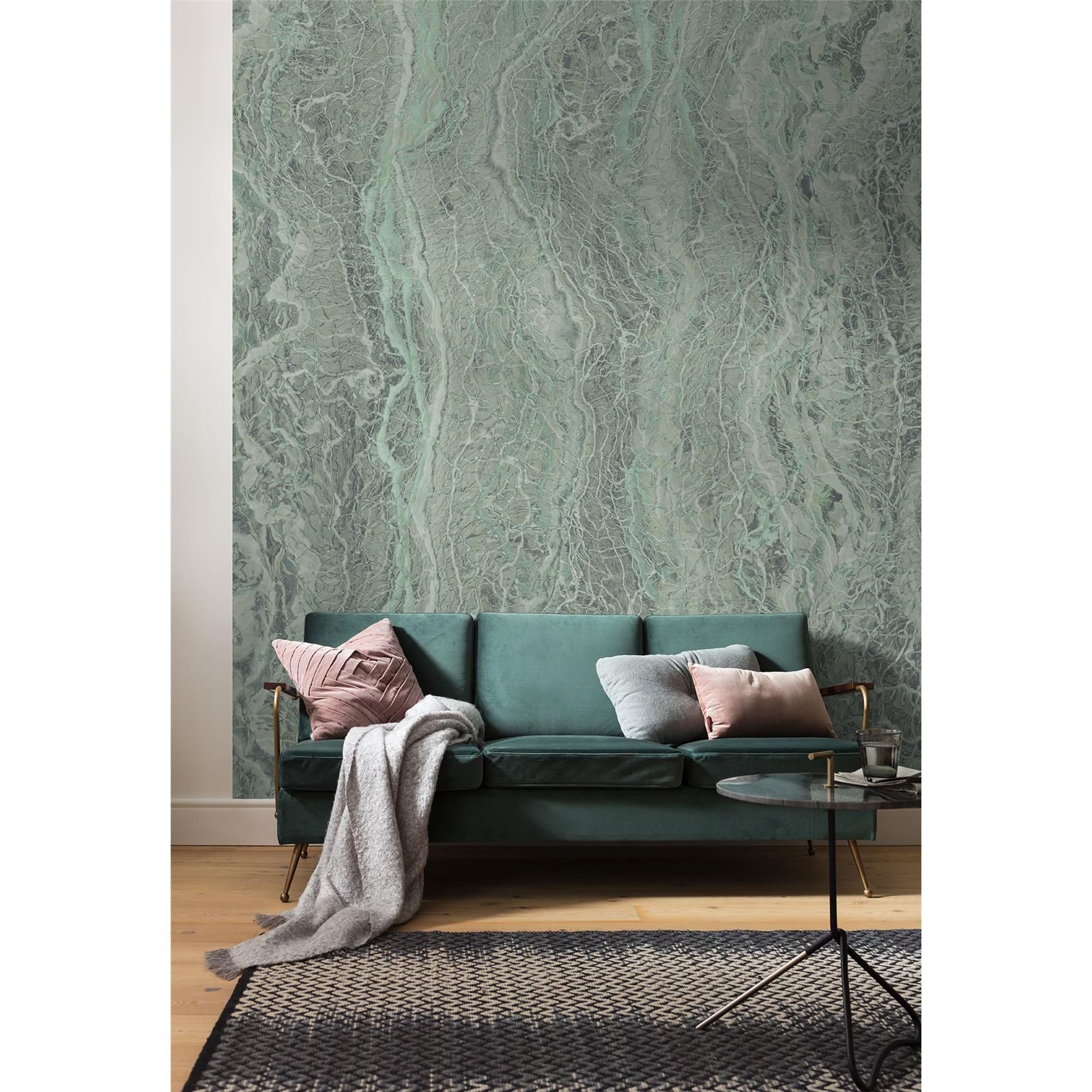 Vlies Fototapete - Marble Mint - Größe 200 x 280 cm