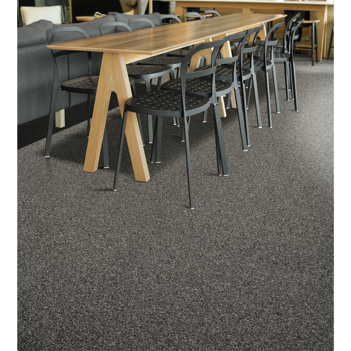 Teppichboden Vorwerk Essential 1036 STRADA Schlinge Grau 5W38 - Rollenbreite 400 cm