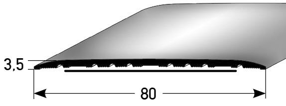 Übergangsprofil 80x3,5 mm 100 x 8 x 3,5 cm