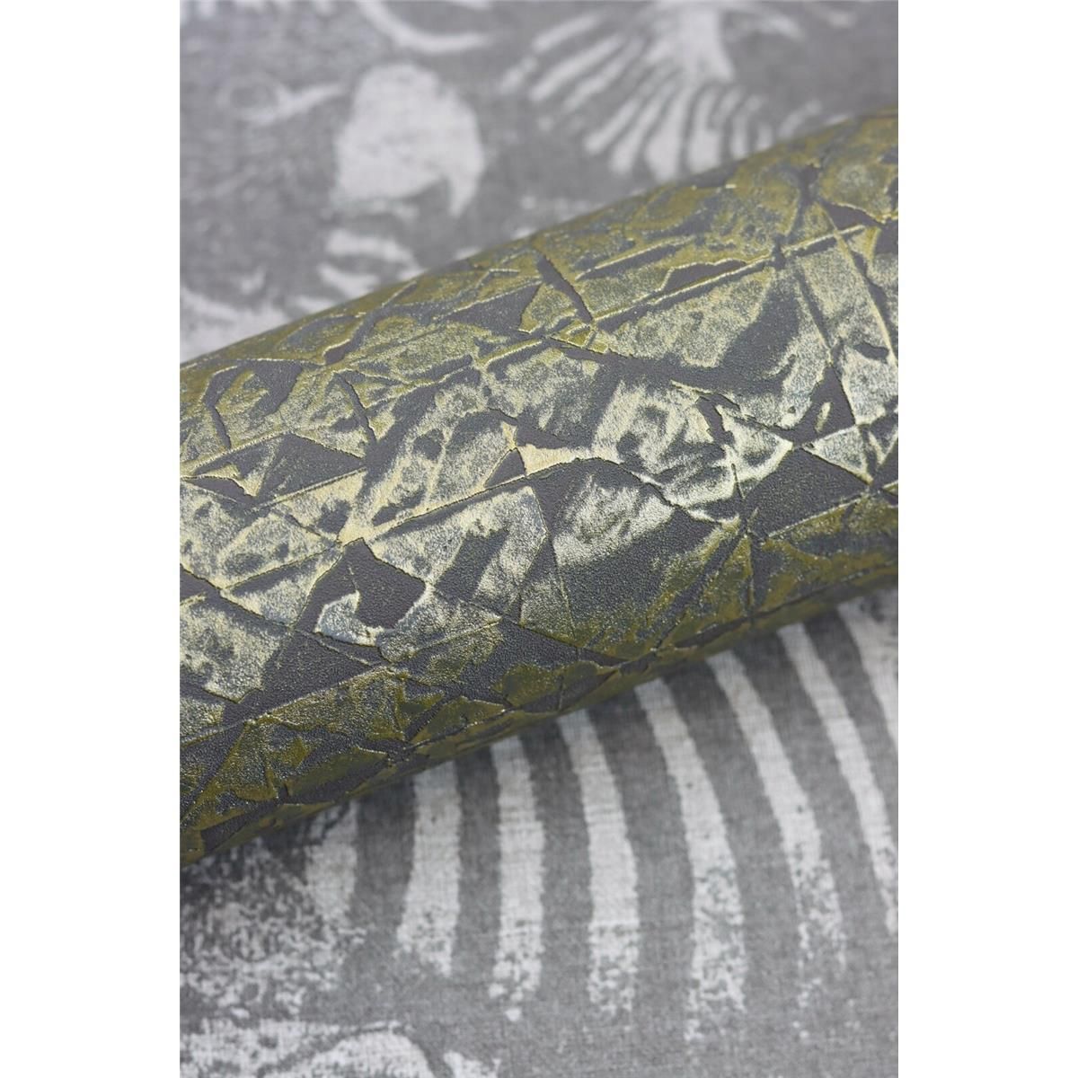 Tapete Culture Grafisch Vinyltapete Gold metallic ansatzfrei 53 cm x 10,05 m