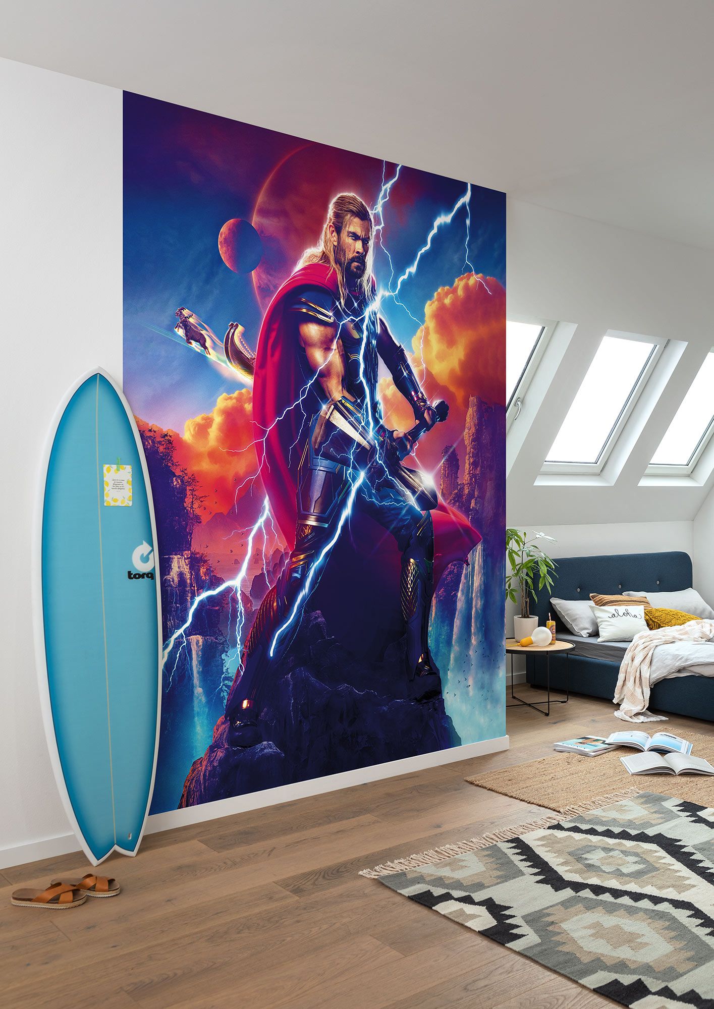 Vlies Fototapete - Love and Thunder Adventure - Größe 200 x 250 cm