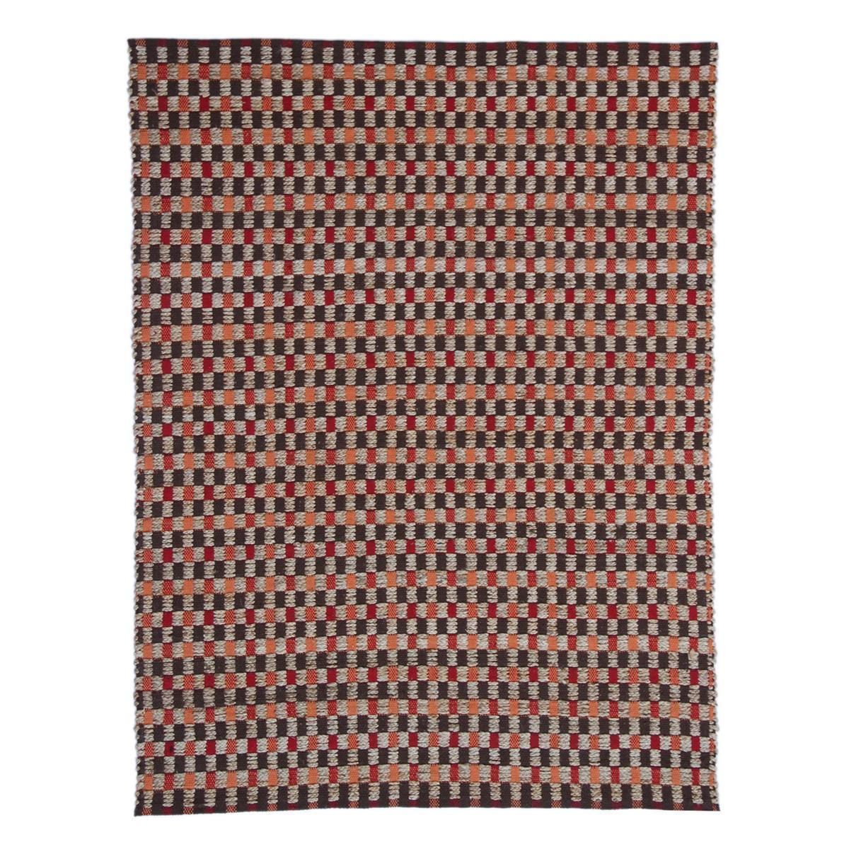 Teppich Chess 110 Natur / Rot 80 cm x 150 cm