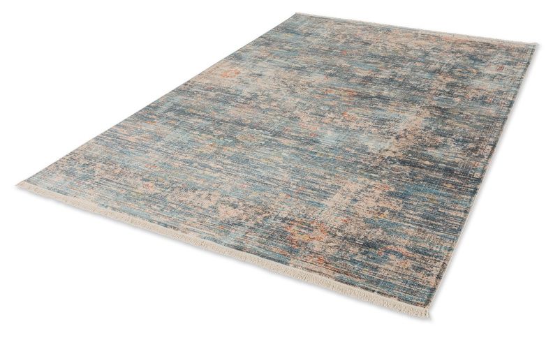Teppich MYSTIK Blau-Beige - 200 cm x 285 cm