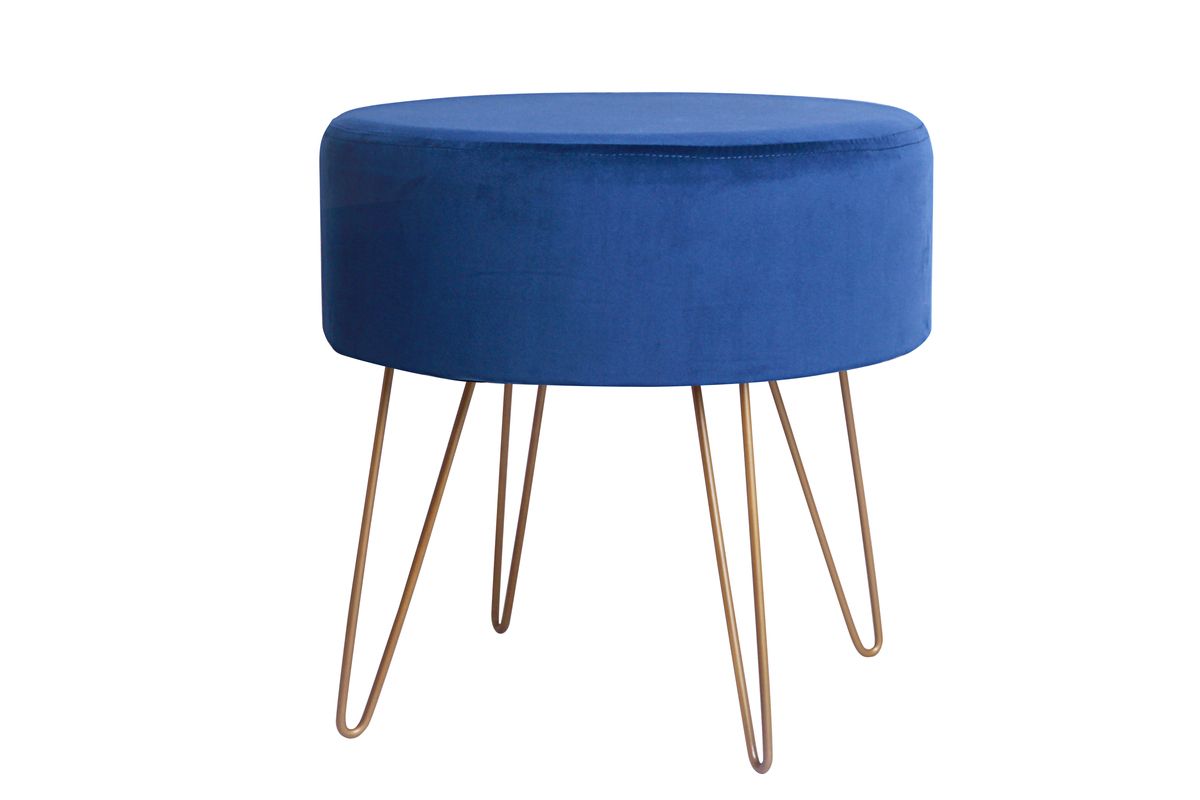 Hocker Mio 210 Dunkelblau - 45 cm (L) x 45 cm (B) x 45 cm (H)