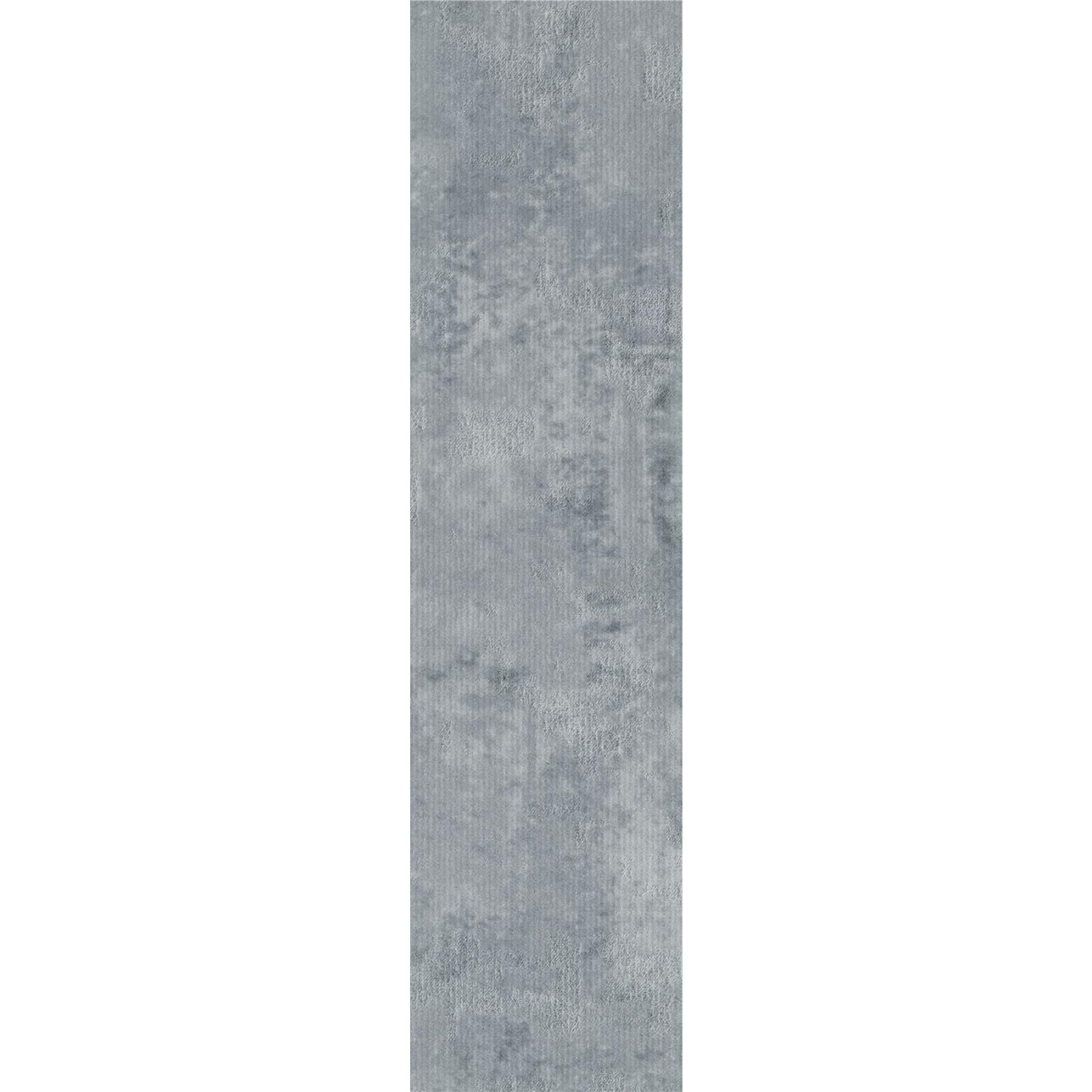 Teppichfliesen 25 x 100 cm selbsthaftend Infloor-Girloon Switch Grau 025-520 gemustert