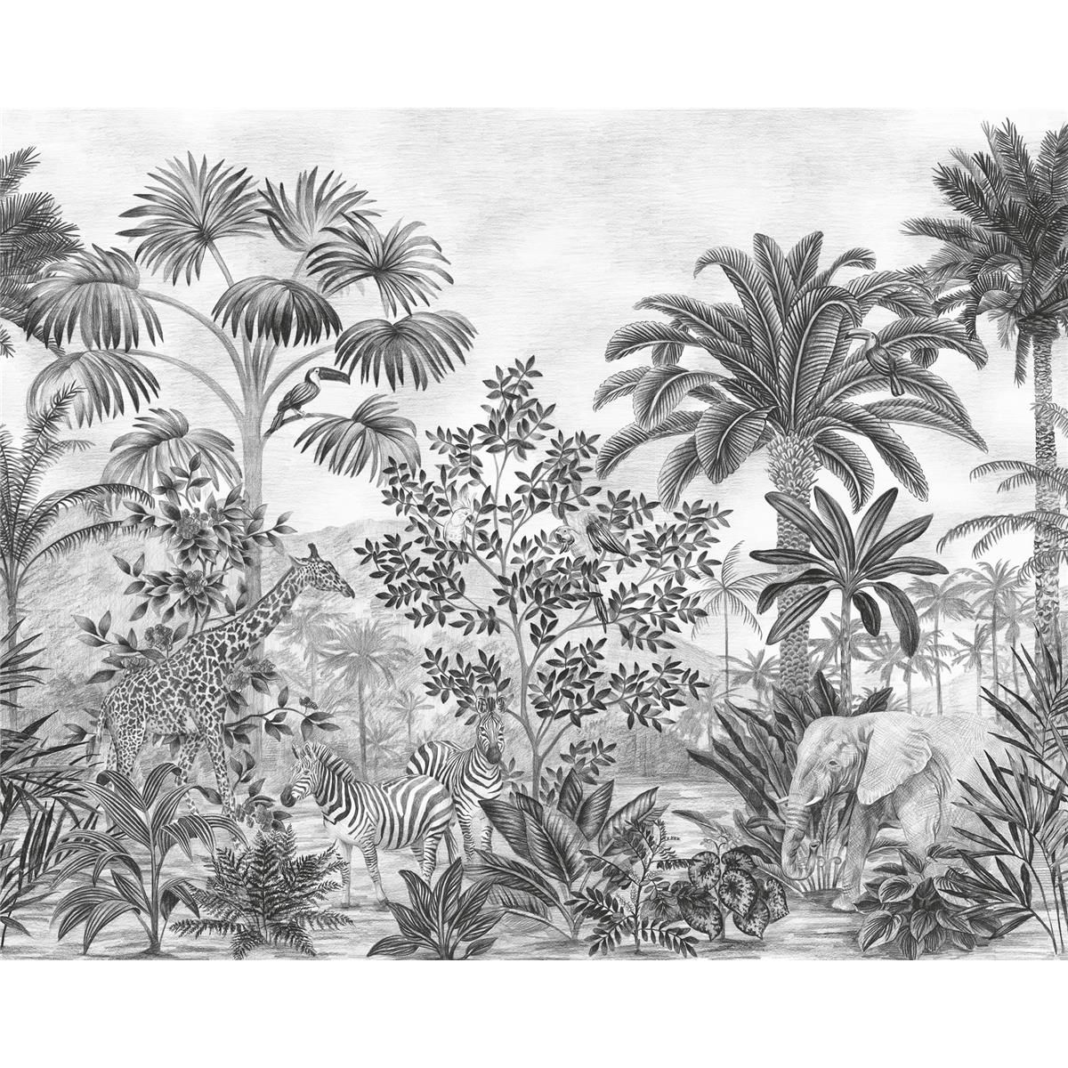 Vlies Fototapete - Jungle Evolution - Größe 350 x 280 cm