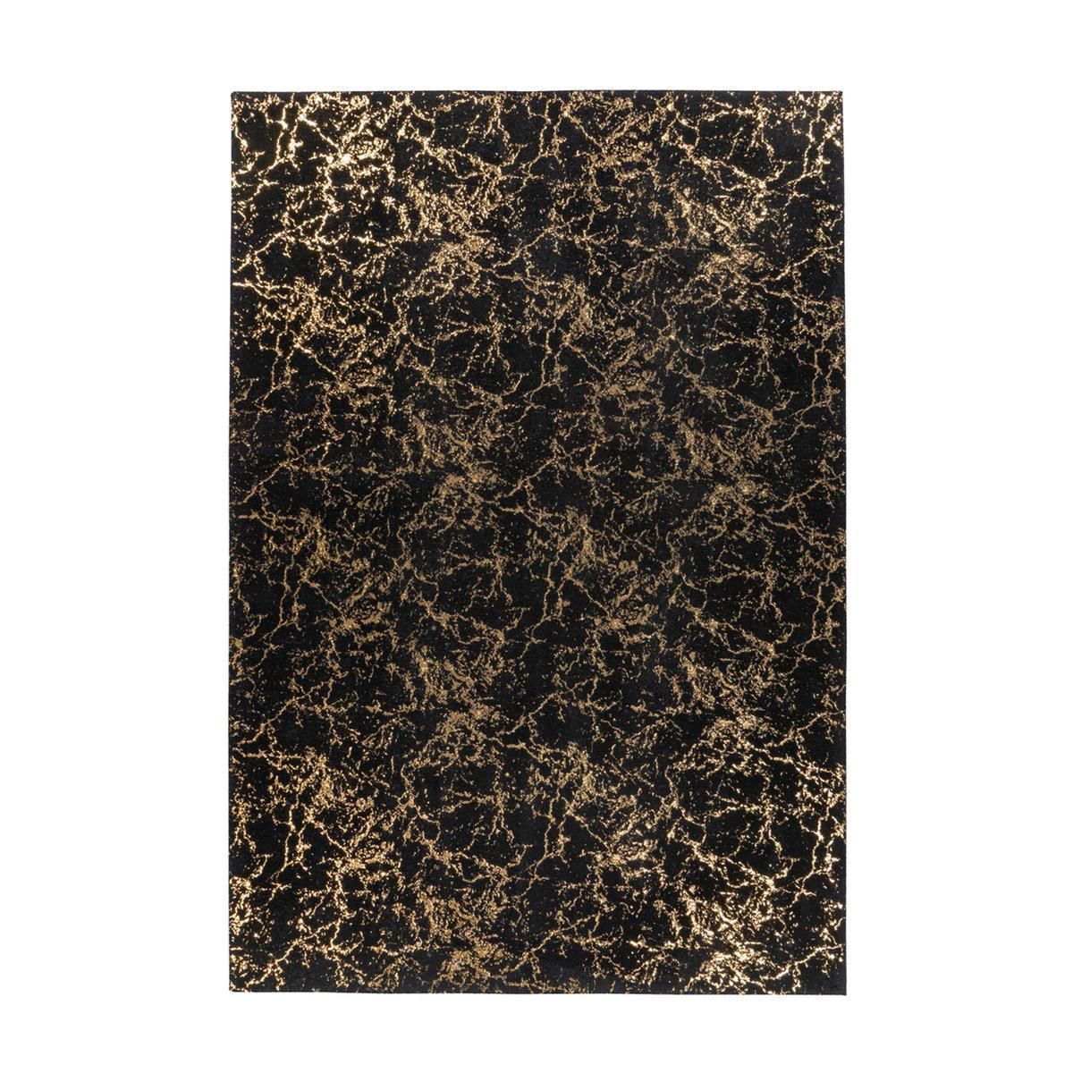 Teppich Bijou 225 Schwarz / Gold 120 cm x 170 cm