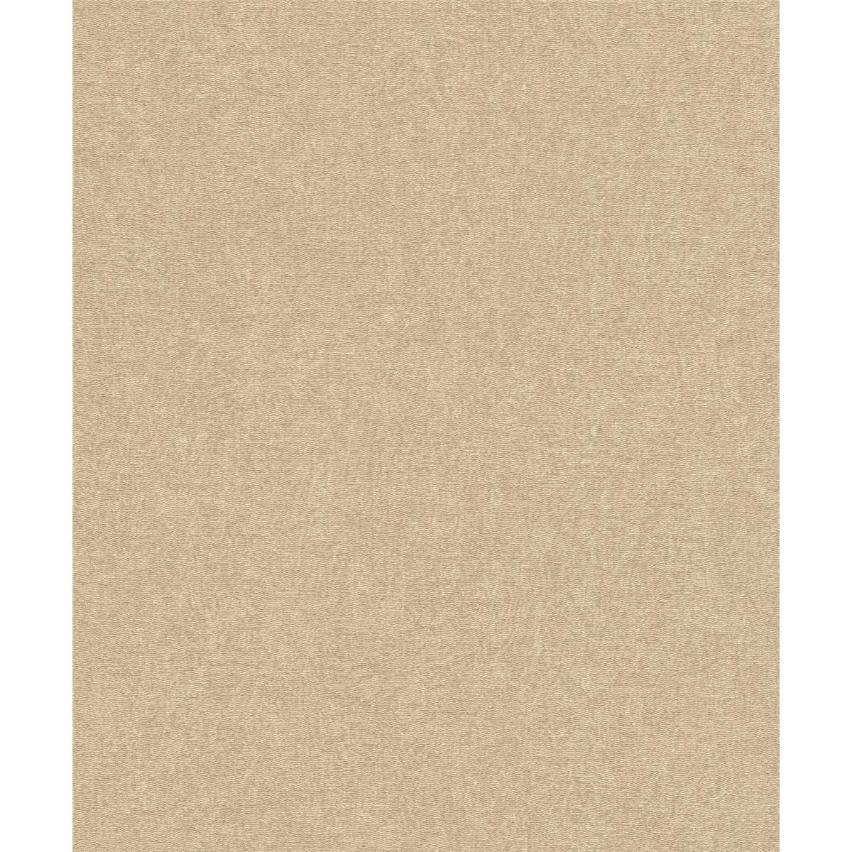 Tapete Basic uni Vinyltapete Mattgold ansatzfrei 53 cm x 10,05 m