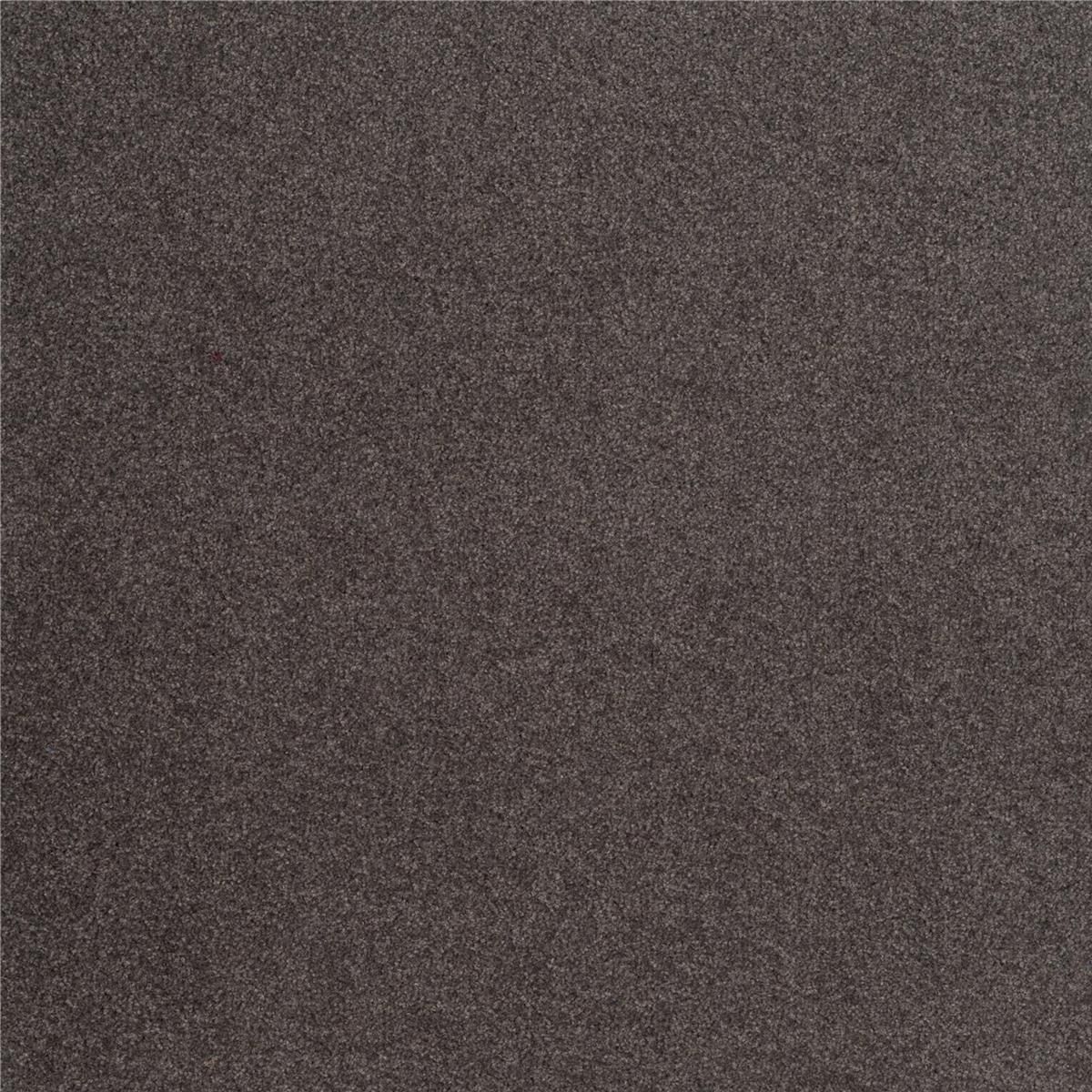 Teppichfliesen 50 x 50 cm NIZZA SL Saxony-Velours Braun 150 uni
