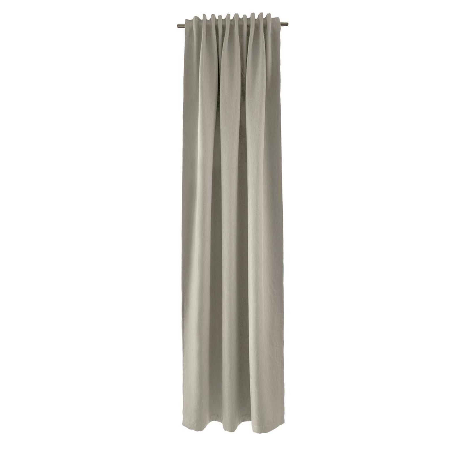 Thermovorhang mit verdeckter Schlaufe Beige Uni 140 cm x 245 cm