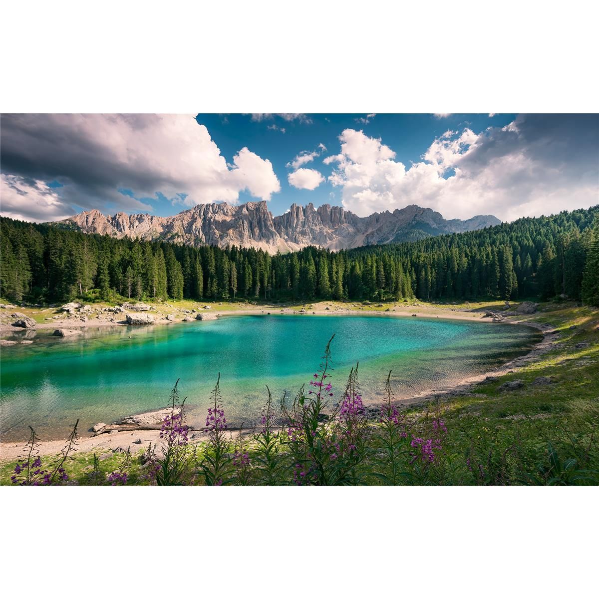 Vlies Fototapete - Dolomitenjuwel - Größe 450 x 280 cm