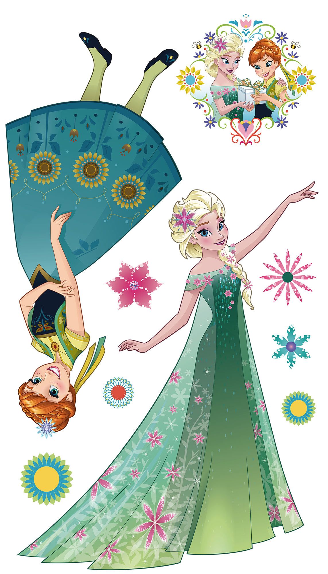 Selbstklebende Vlies Fototapete/Wandtattoo - Frozen Springtime XXL - Größe 127 x 200 cm