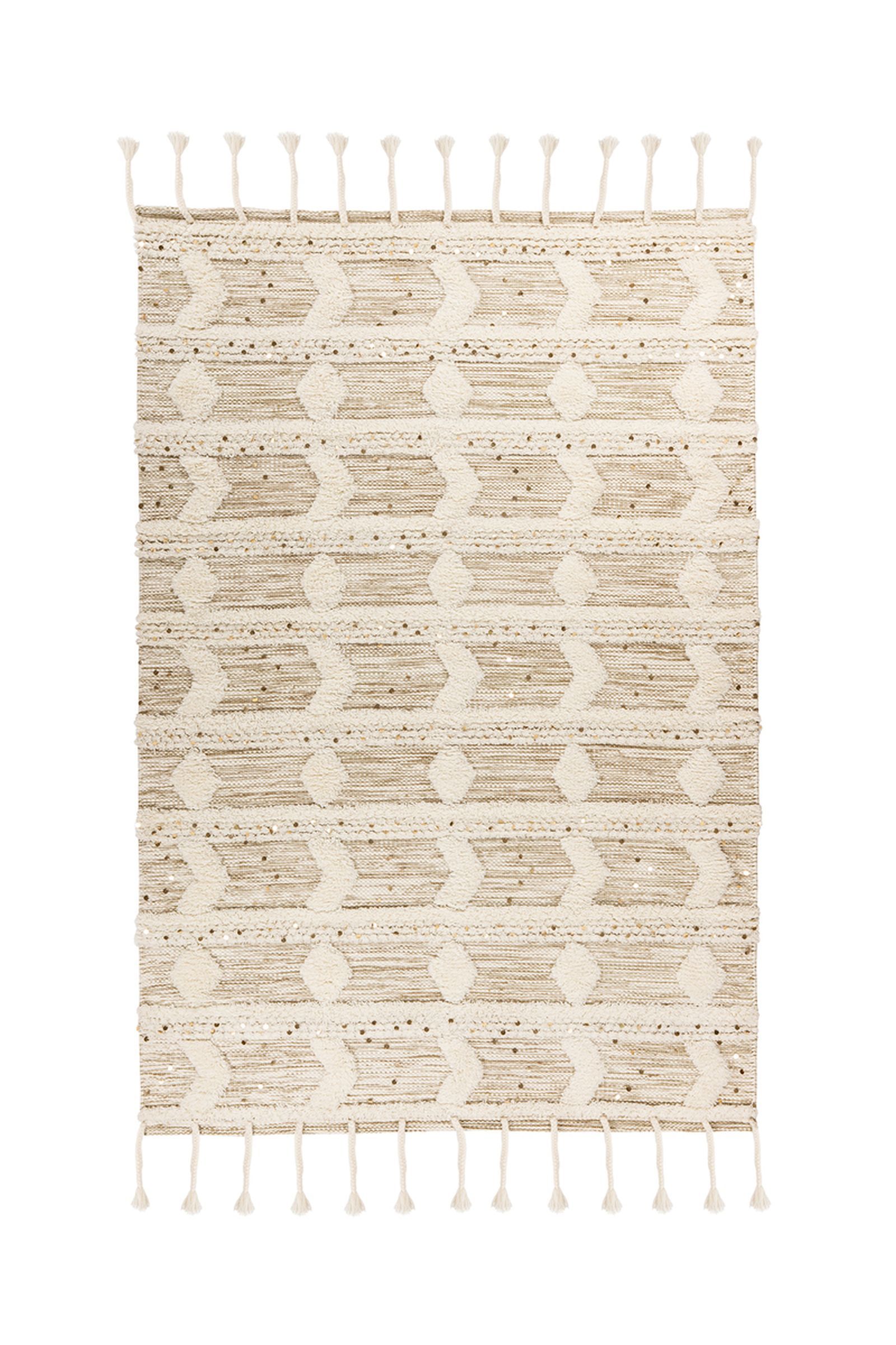 Teppich Bohist 425 Creme / Khaki 160 cm x 230 cm