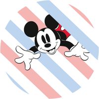 Selbstklebende Vlies Fototapete/Wandtattoo - Mickey Hang in There - Größe 125 x 125 cm