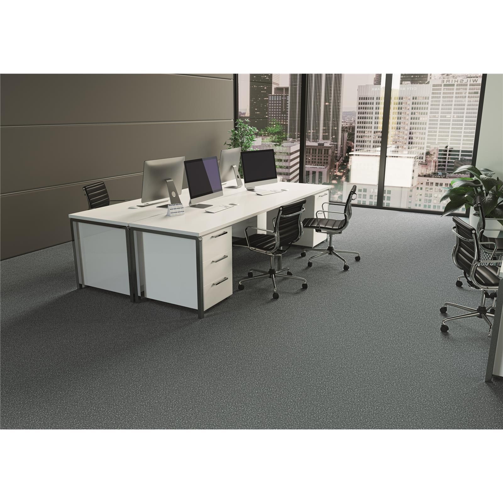 Teppichboden INFLOOR-GIRLOON Cayenne/Pacific Velours Blau 360 tuftgemustert - Rollenbreite 400 cm