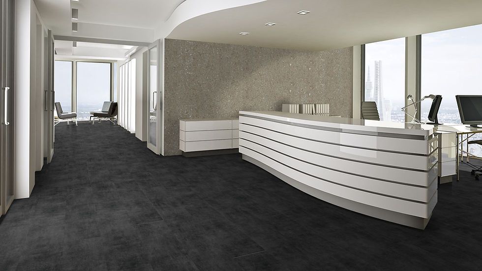 Korkboden Vinyltrend Stone Vinyl Klick Concrete Dark 1164 x 300 mm