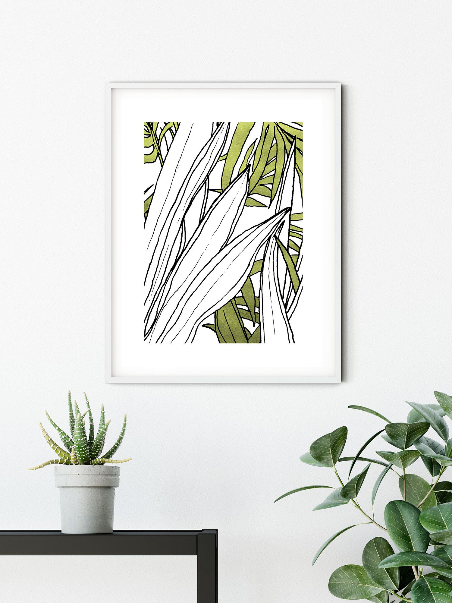 Komar Wandbild - Bleached Leaves - Größe: 40 x 50 cm