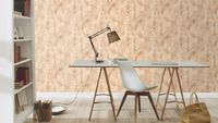 Tapete Modern graphisch Vinyltapete Creme dunkel versetzter Ansatz 53 cm x 10,05 m
