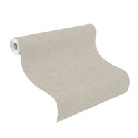Tapete Basic uni Vinyltapete Silbergrau ansatzfrei 53 cm x 10,05 m