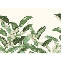 Tapete Nature Botanical Wandbild Hellgrün ansatzfrei 400 cm x 3 m