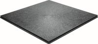 PVC-Industrieboden STEP Fliese dunkelgrau (7012) Strukturiert 490 mm x 490 mm - 10 mm Dicke