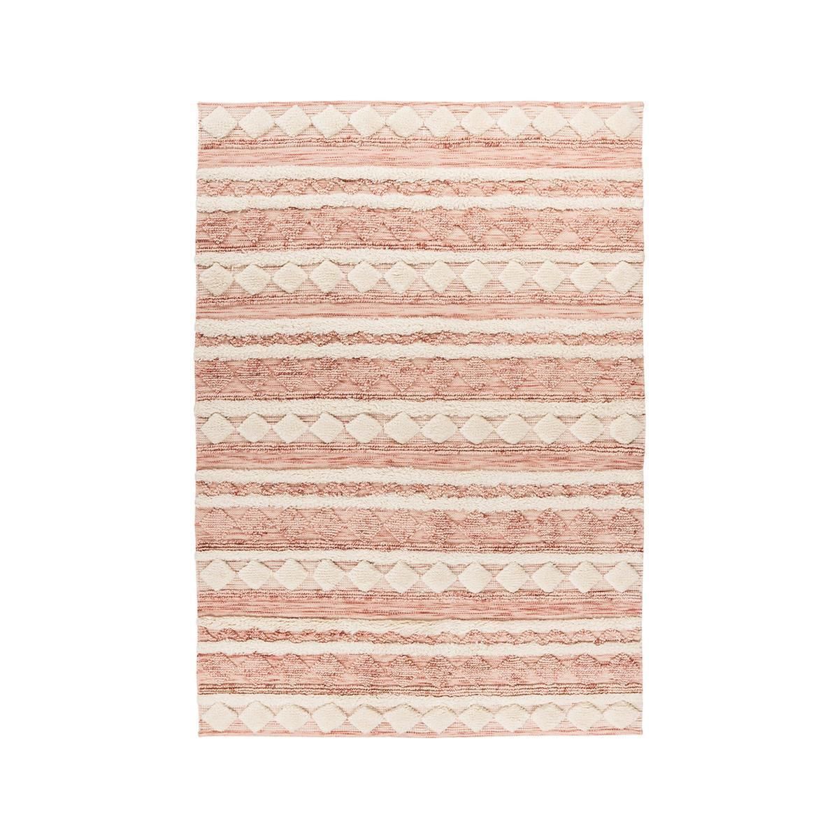 Teppich Bohist 225 Rosa / Creme 200 cm x 290 cm