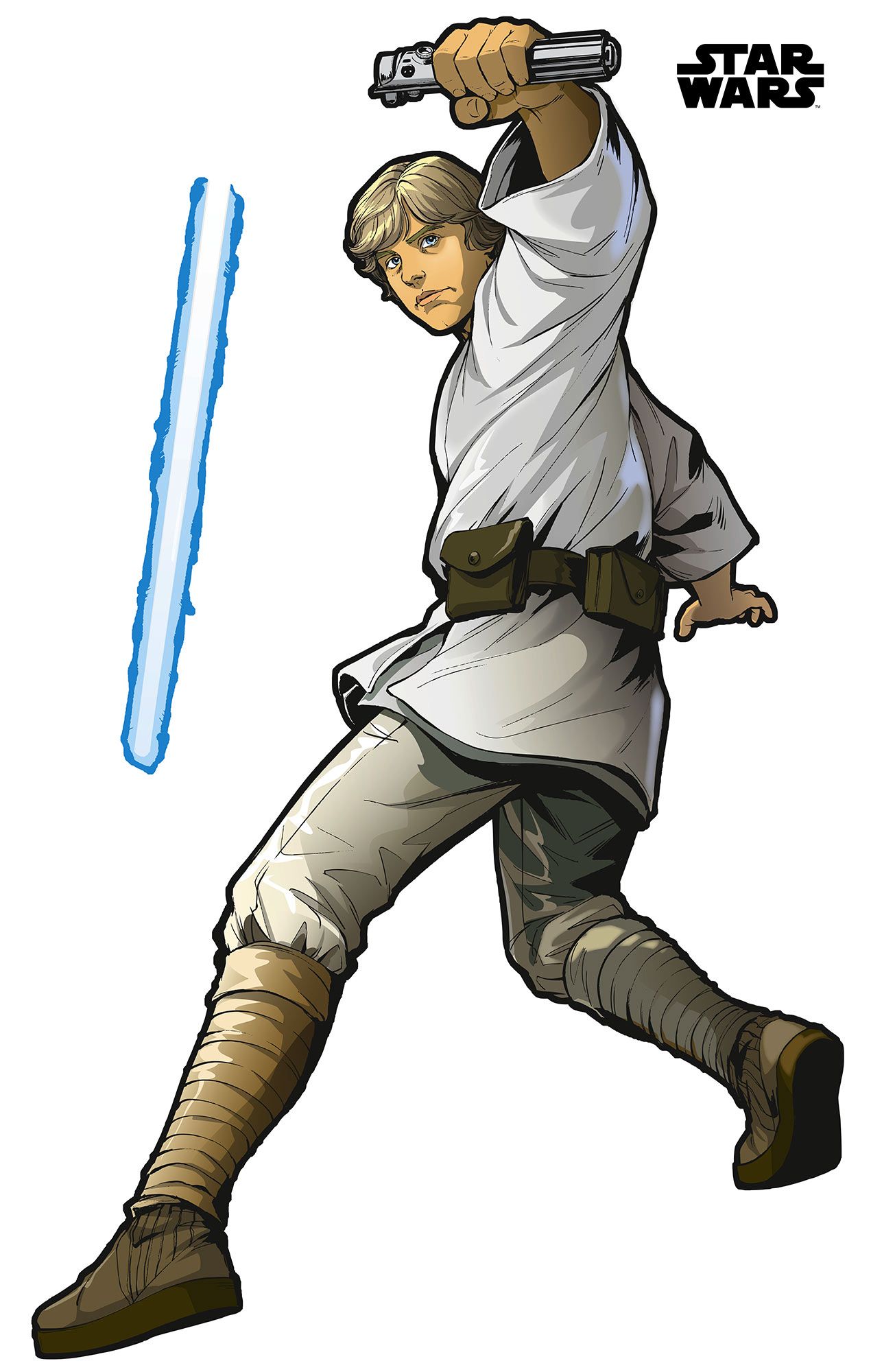 Selbstklebende Vlies Fototapete/Wandtattoo - Star Wars XXL Luke Skywalker - Größe 127 x 200 cm