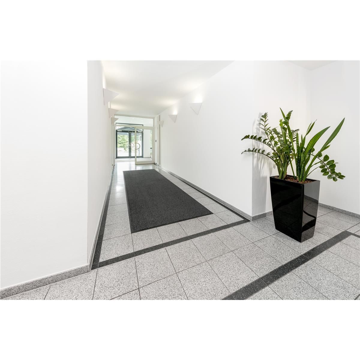 Sauberlauf Anthrazit 36.02 mit Rand - Rollenbreite 150 cm