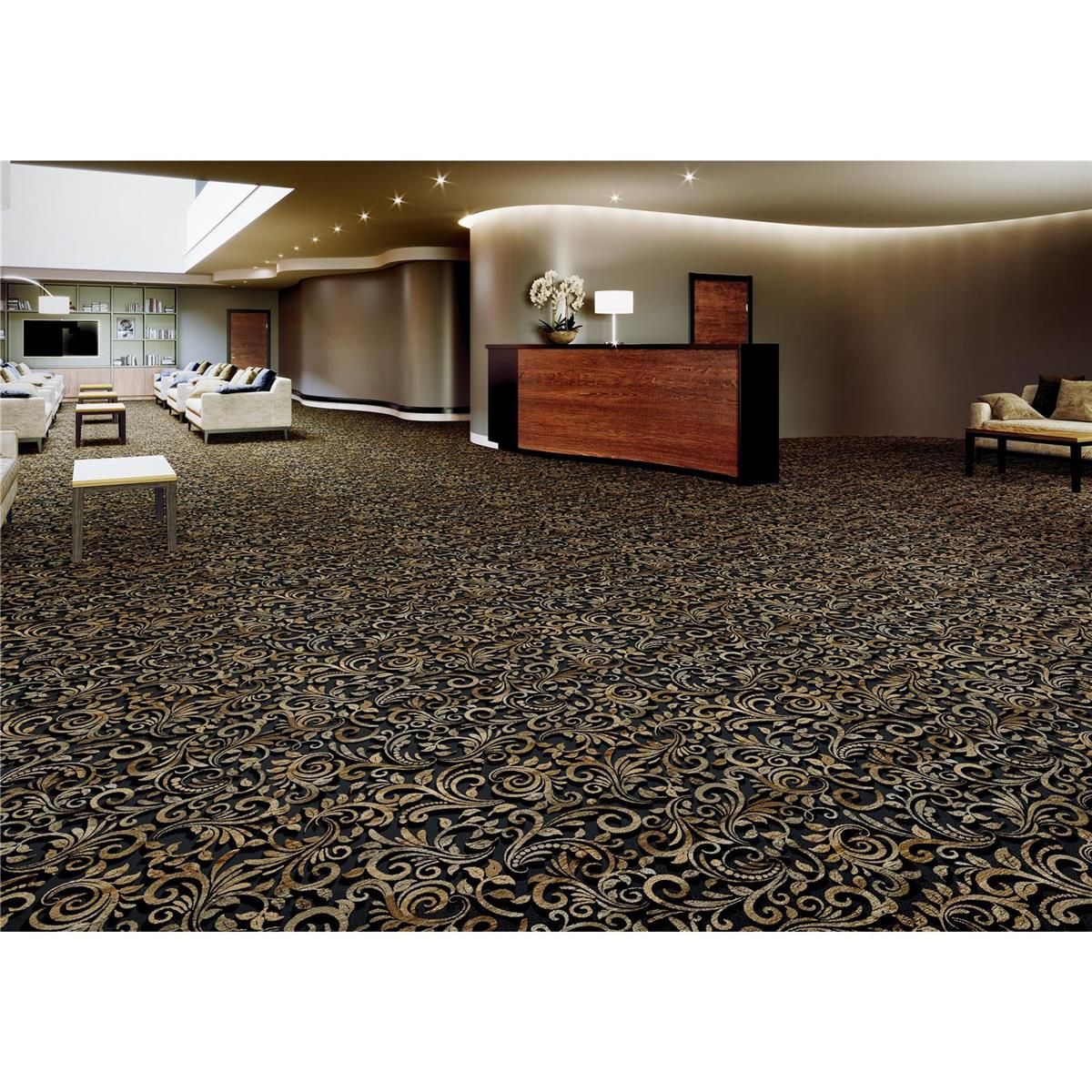 Teppichboden Infloor-Girloon Coronado Velours Grau 039 gemustert - Rollenbreite 400 cm
