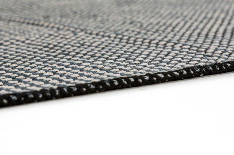 Teppich COTTAGE Schwarz - 120 cm x 180 cm