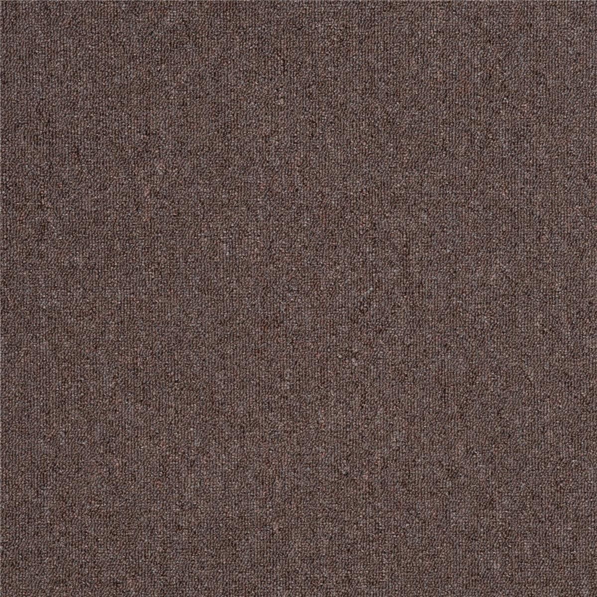 Teppichfliesen 50 x 50 cm JERSEY SL Schlinge Braun 910 uni