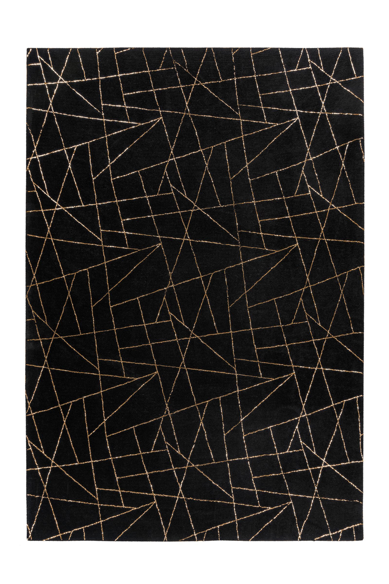 Teppich Bijou 125 Schwarz / Gold 200 cm x 290 cm