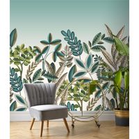 Tapete Nature Botanical Wandbild Scandi ansatzfrei 300 cm x 3 m