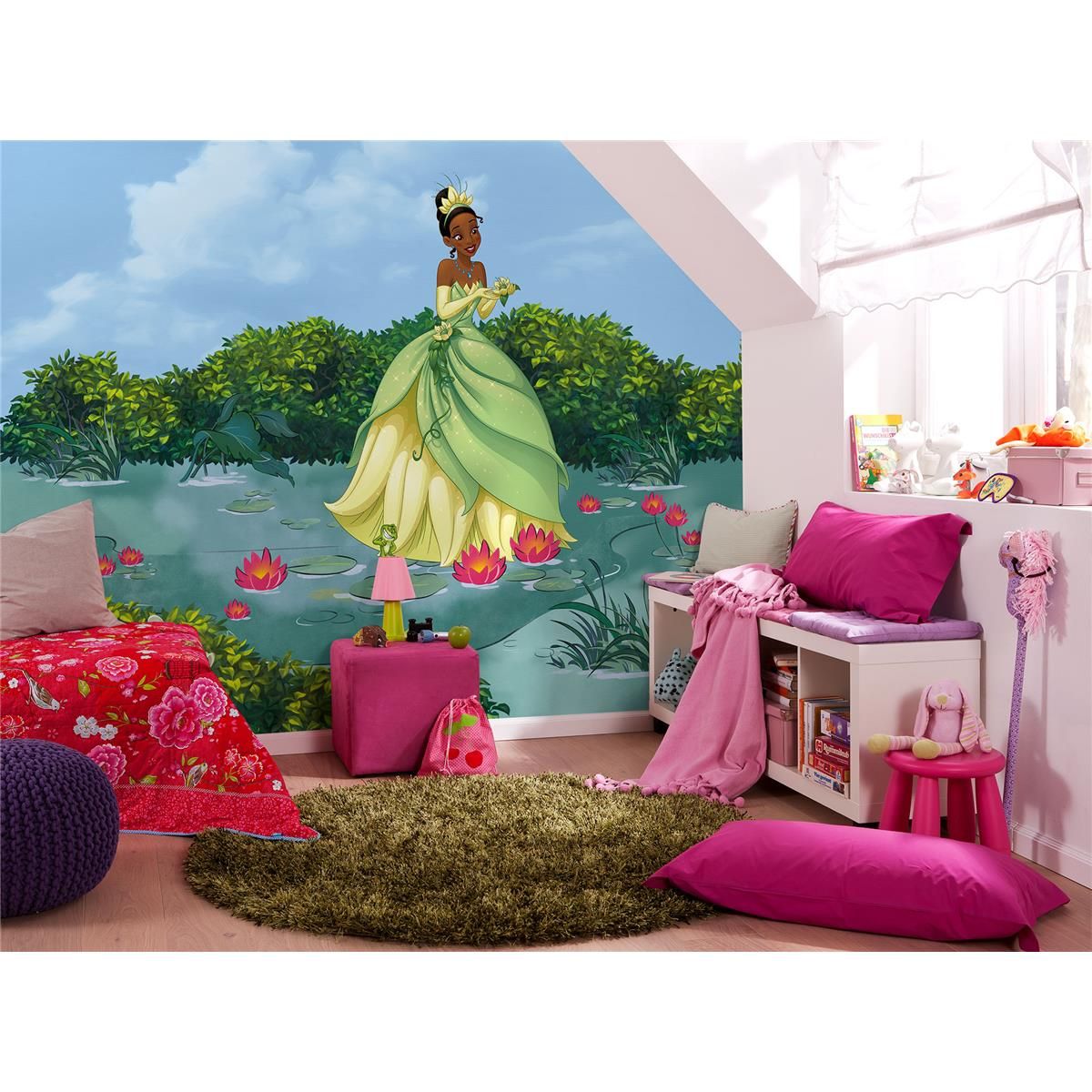 Vlies Fototapete -Tiana Lucky Pond - Größe 300 x 250 cm