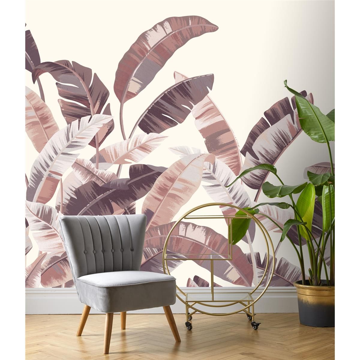 Tapete Nature Botanical Wandbild Terra ansatzfrei 400 cm x 3 m