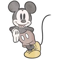 Selbstklebende Vlies Fototapete/Wandtattoo - Mickey Essential - Größe 100 x 127 cm