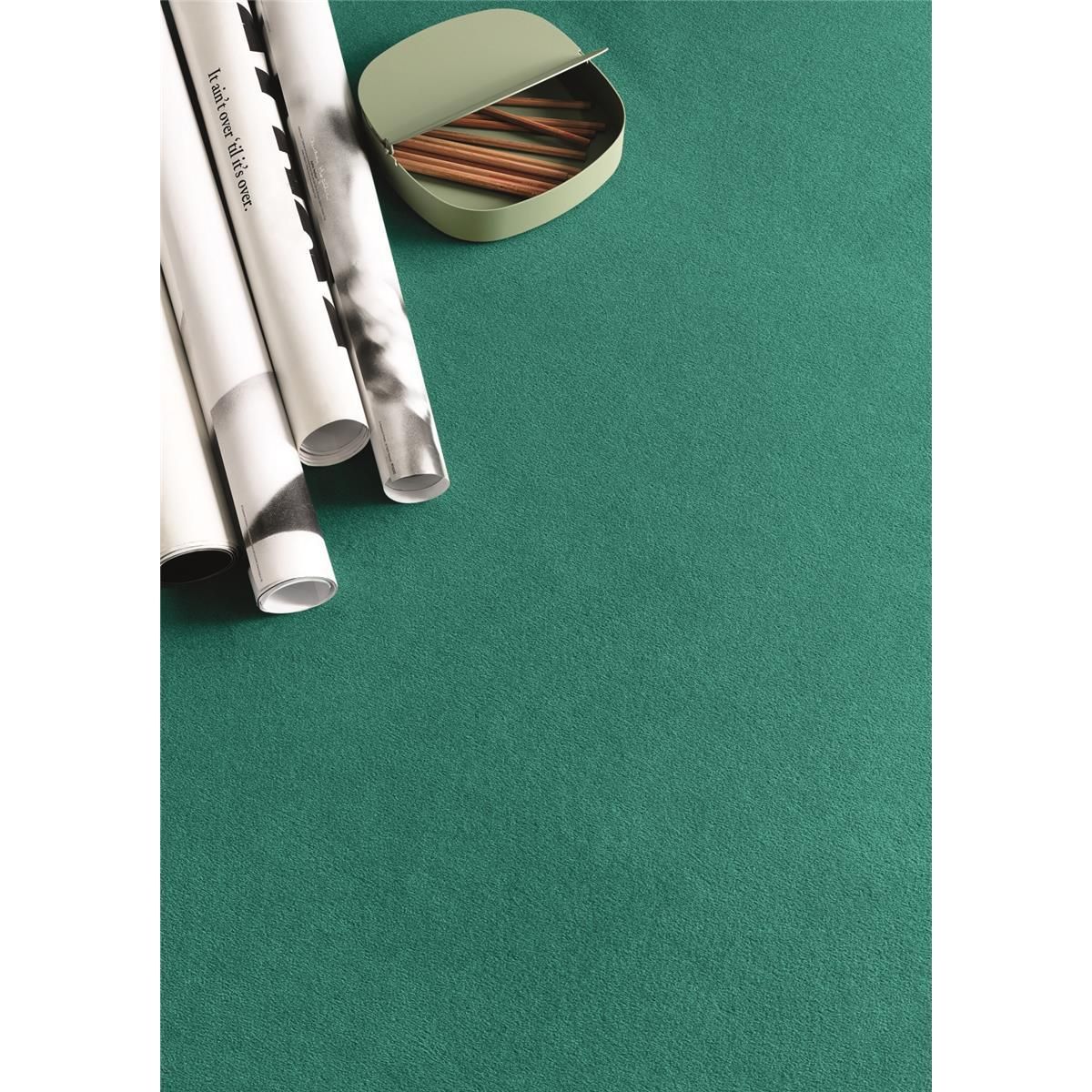 Teppichboden DAS TEPPICHWERK Passion 1000 MODENA Velours Schwarz 9A07 - Rollenbreite 500 cm