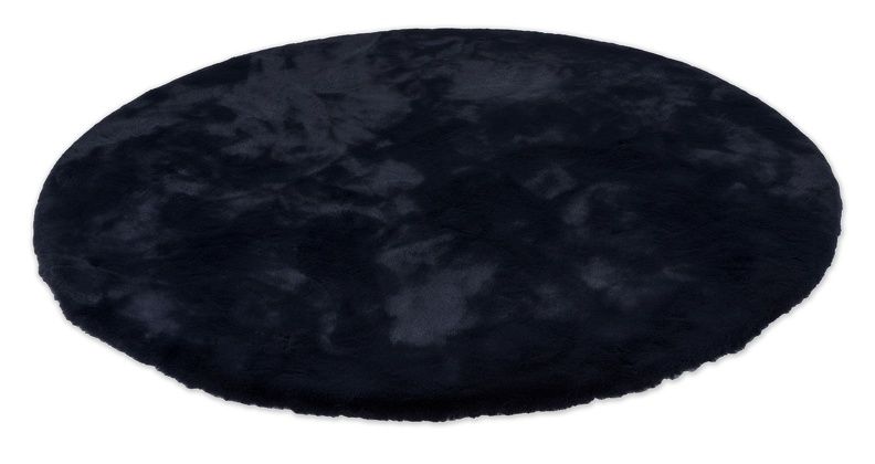 Teppich TENDER Rund Nachtblau - Ø 120 cm