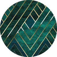 Selbstklebende Vlies Fototapete/Wandtattoo - Jade - Größe 125 x 125 cm