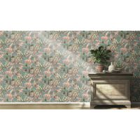 Tapete Nature Botanical Vinyltapete Blaugrau versetzter Ansatz 53 cm x 10,05 m