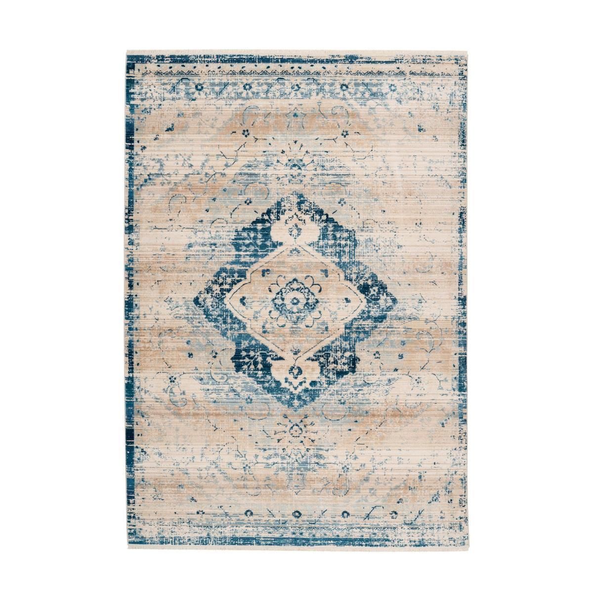 Teppich Baroque 500 Creme / Blau 200 cm x 290 cm