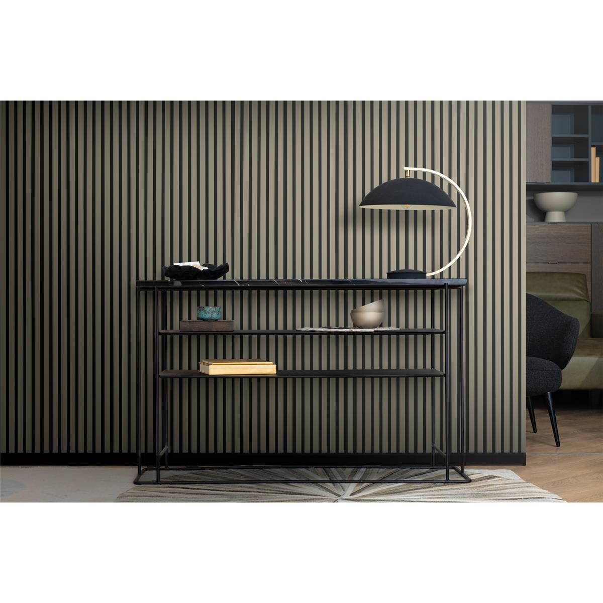 Wandpaneele AKUSTIK MDF und Recycling Filz OLIVE Grün 3,18m² - 4 Stck. 265 cm x 30 cm